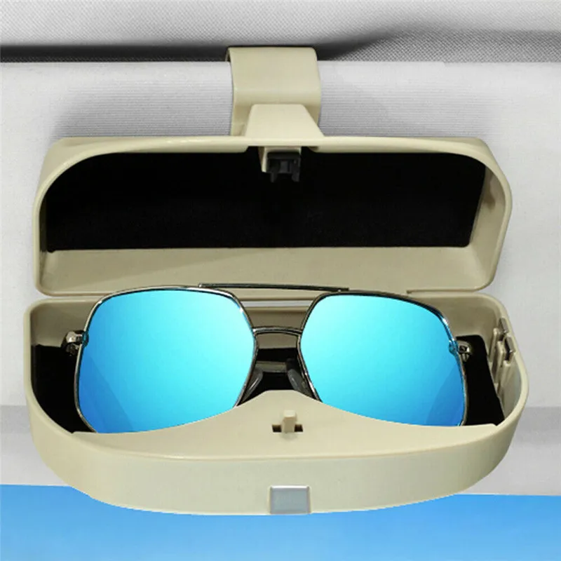 

Универсальный автомобильный держатель для очков магнитный держатель для солнцезащитных очков Чехол для очков Органайзер коробка для хран...