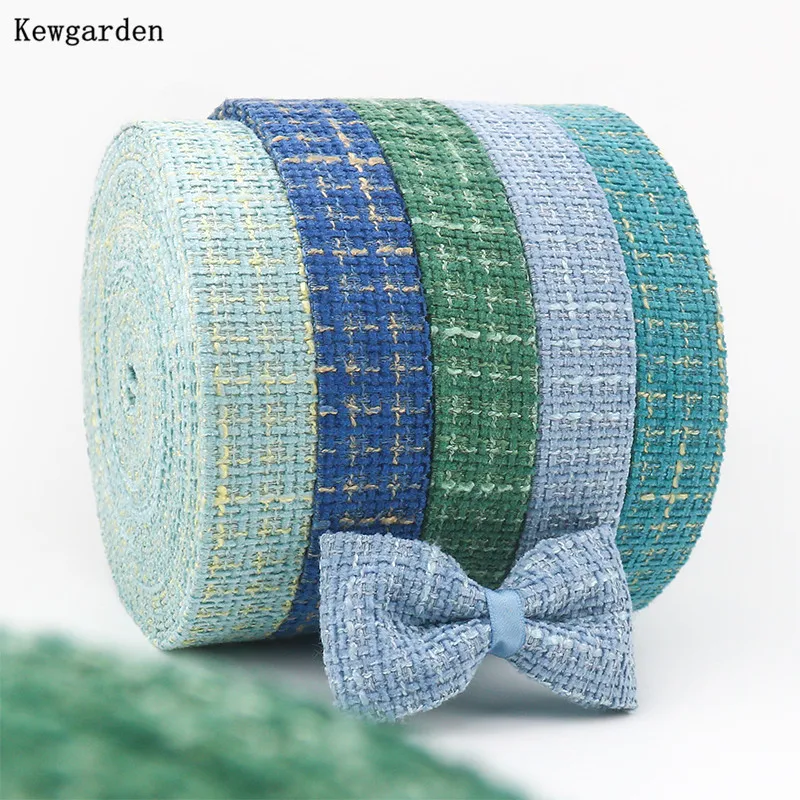 

Kewgarden клетчатая ткань для разных размеров, искусственное дерево, 2 "1-1/4", 3 см, 5 см, галстук-бабочка «сделай сам», аксессуары для волос, ручная работа, карфы для шитья, 5 метров