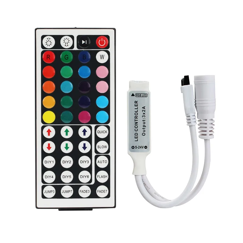 Светодиодный светильник SMD 2835 5050 24 клавиши 44 ИК Bluetooth Wi-Fi RGB пульт дистанционного