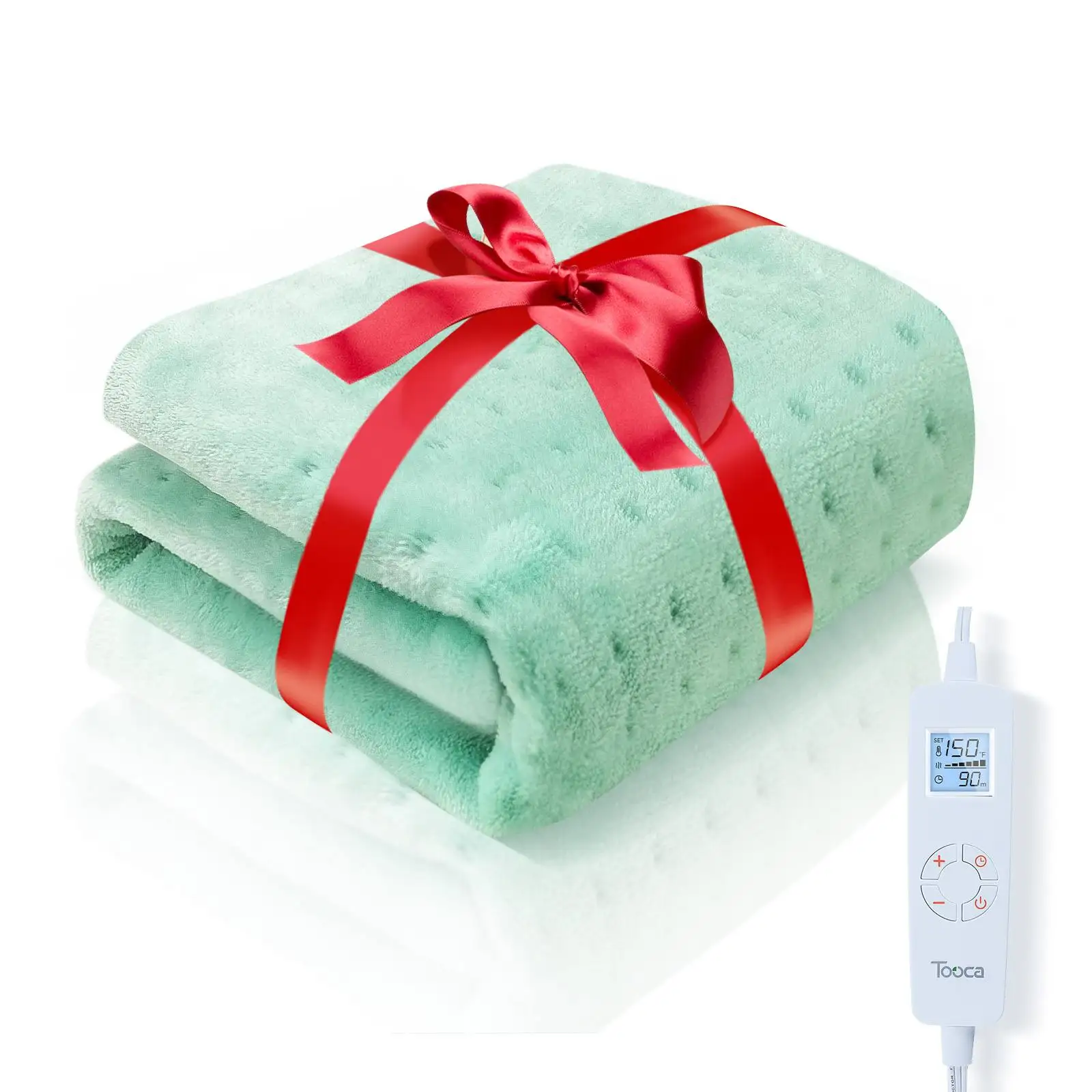 

110-120V 100W 50*60cm Microplush Electric Heating Pad for Abdomen Waist Back Pain Relief Winter Warmer 6 Heat Controller US Plug