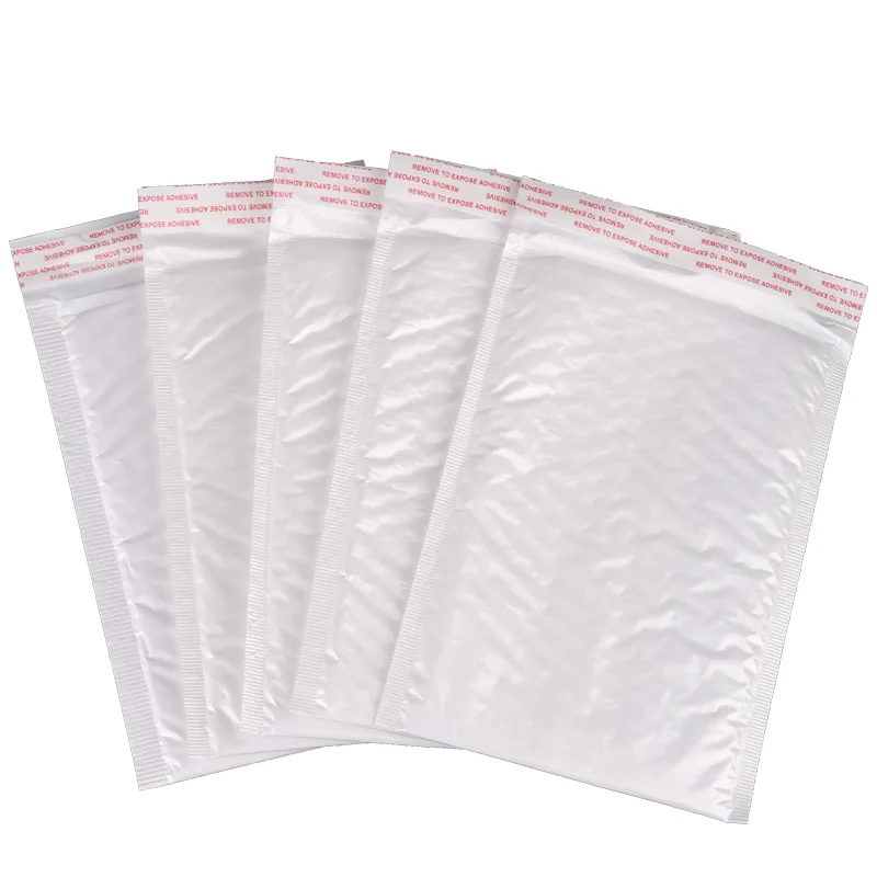 

18 * 23cm + 3.5cm White Envelope Paper Bubble Bag Foam Collision Postage Delivery Bag Christmas Package Gift Holders 50 Pcs/lot