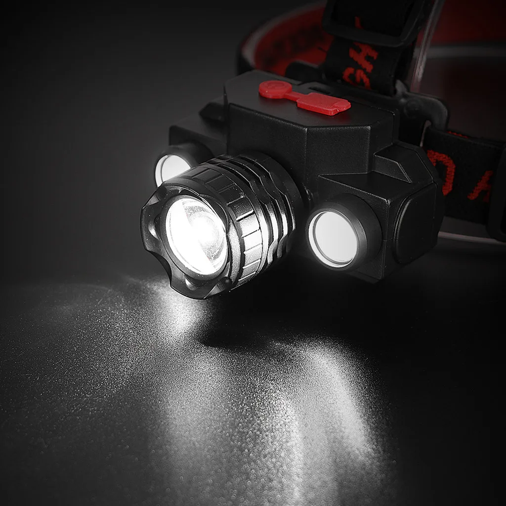 Налобный фонарь светодиодный ультра яркий жесткий с 4 режимами работы|Налобные