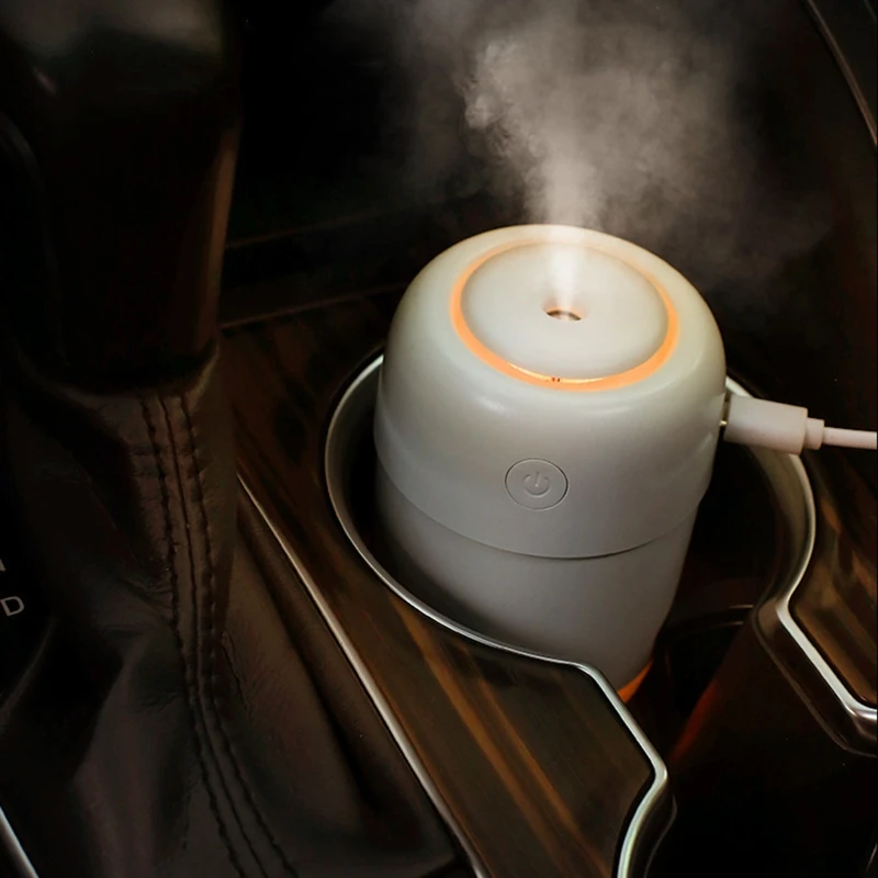

120ml Car Mist Humidifier USB Desk Air Humidifier Night Light Function Two Spray Modes for Car Office Home Fogger Mist Maker