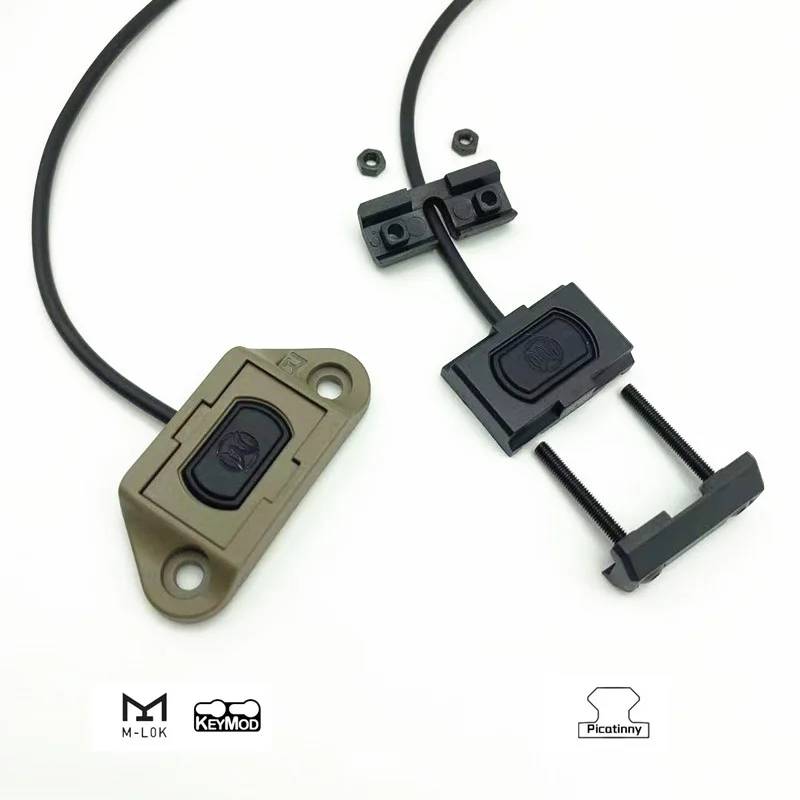 Airsoft Модульная кнопка ModButton Lite для переключения ленты давления для SF M300 M600 Оружейного фонаря DBAL A2 PEQ15 Keymod M-Lok Picatinny on.