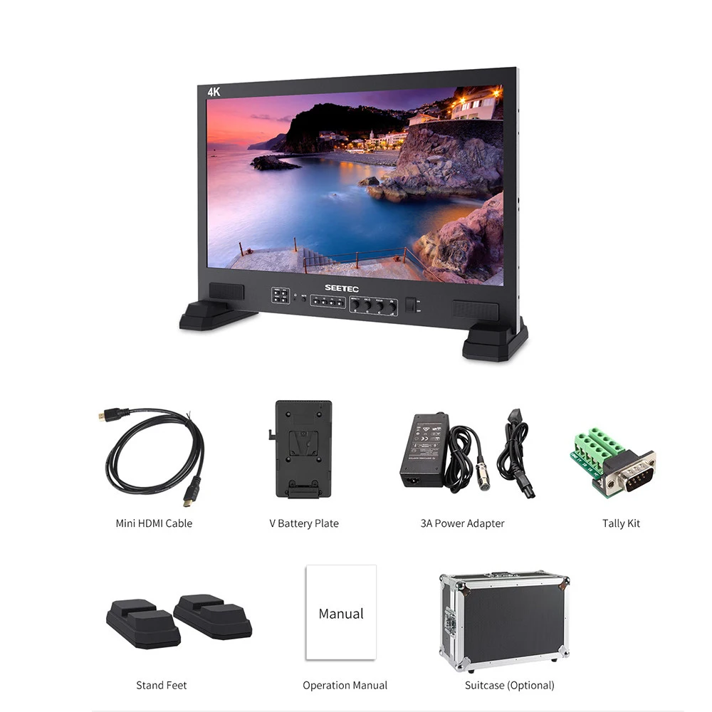 SEETEC FS215 S4K 21 5 дюйма 3G SDI 4K HDMI RS485 вещания студия монитор IPS Full HD 1920x1080|Мониторы| |