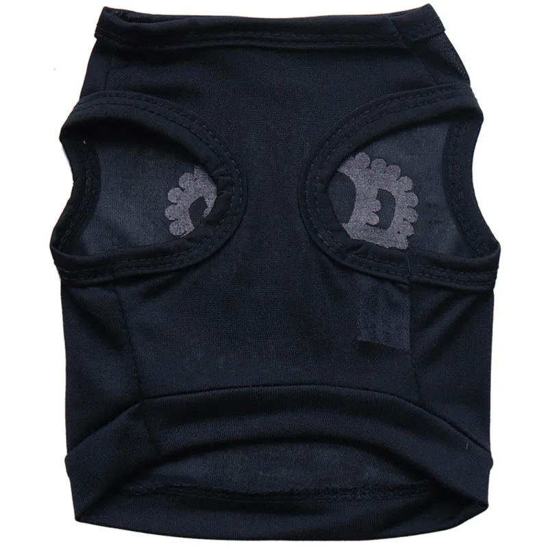 Черного цвета с вышивкой в виде короны Одежда для животных Милые Удобные летняя