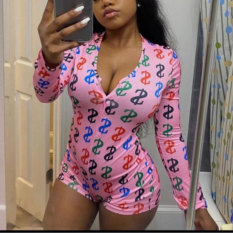 Сексуальный осенний Облегающий комбинезон с надписью Женская Спортивная одежда