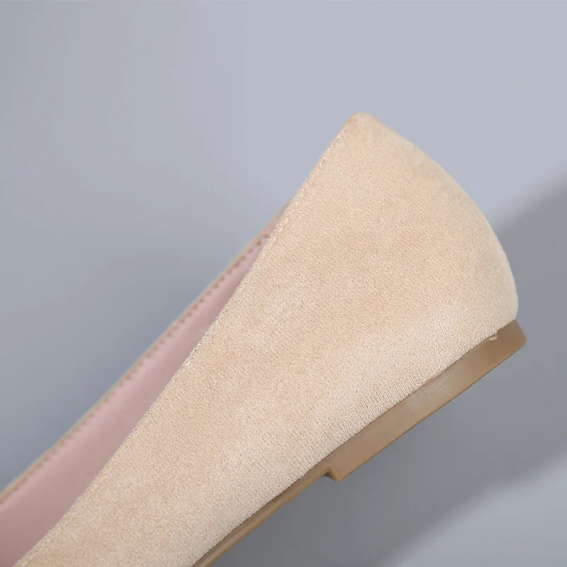 

2020 Fashion Flock Shallow Womens Shoes Spring Autumn Pointed Toe Platform Shoes Ballerina Ballet Flat Casual Shoes Women