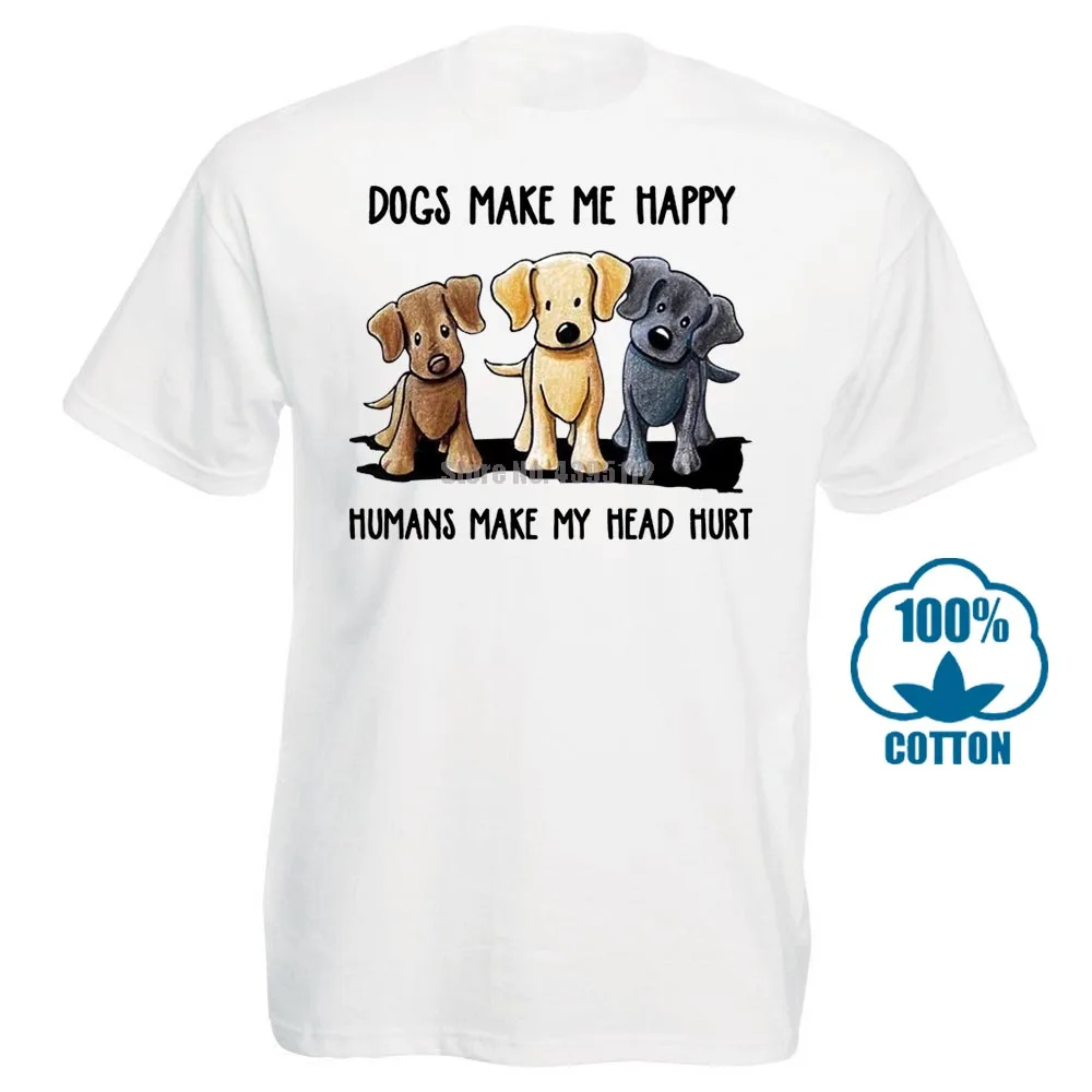 Собаки делают меня счастливыми людьми сделать мою голову повредить Мужская