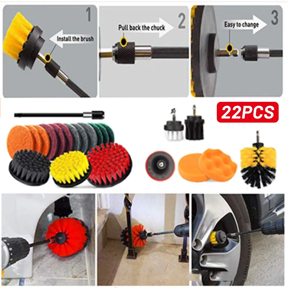 

Scrubber Brush Drill Sticky 2/3.5/4/5 Inch Brush Cleaning Cleaning Tool
