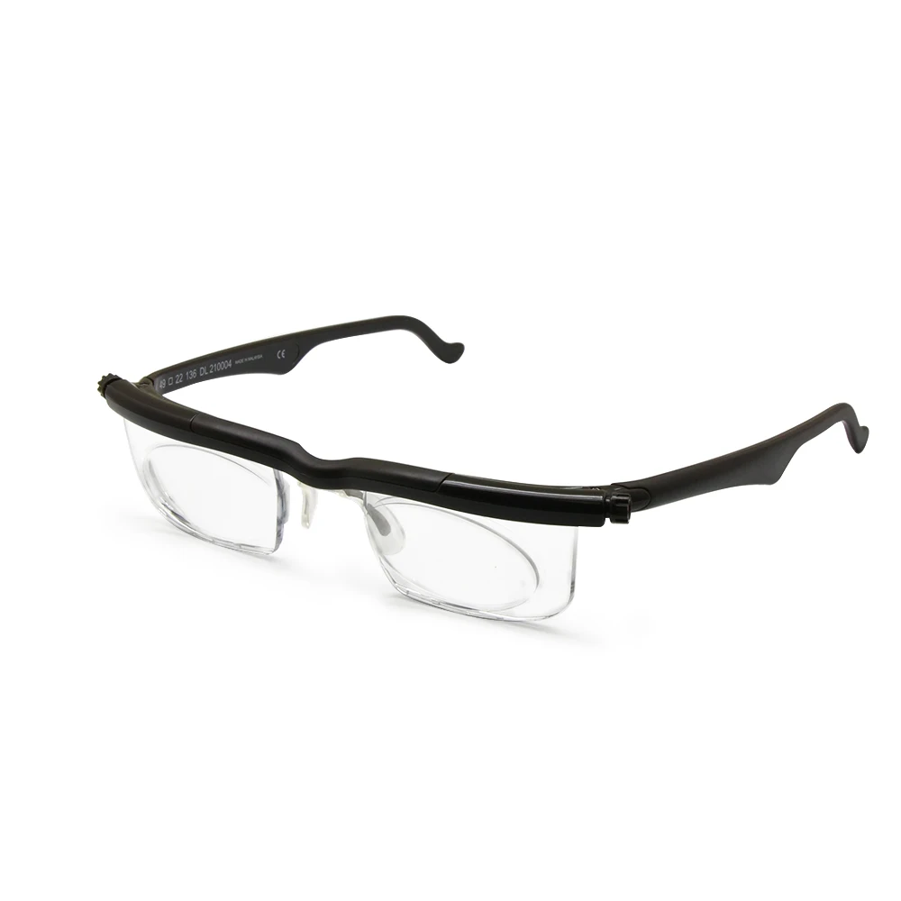 Focus Adjustable Eyeglasses Adlens Lens -4D to +5D Diopters Myopia Magnifying Reading Glasses Variable