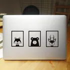 Милые животные, фоторамка, наклейка на ноутбук для Macbook Pro Air Retina 11 13 15 дюймов, Виниловая наклейка Mi для ноутбука, обложки iPad Mac Book Skin