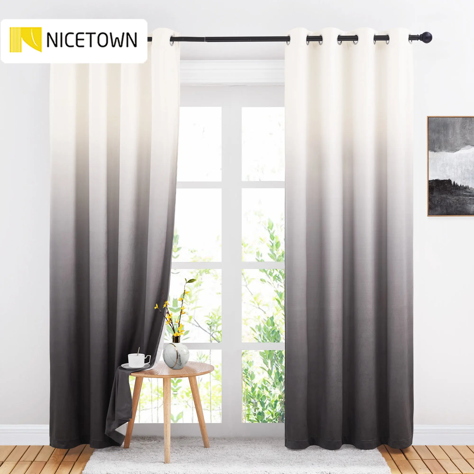 

NICETOWN 1 Piece Super Soft Luxury Velvet Warm Blackout Energy Grommet Eyelet Curtain Drapery for Decor Home Theater Living Room