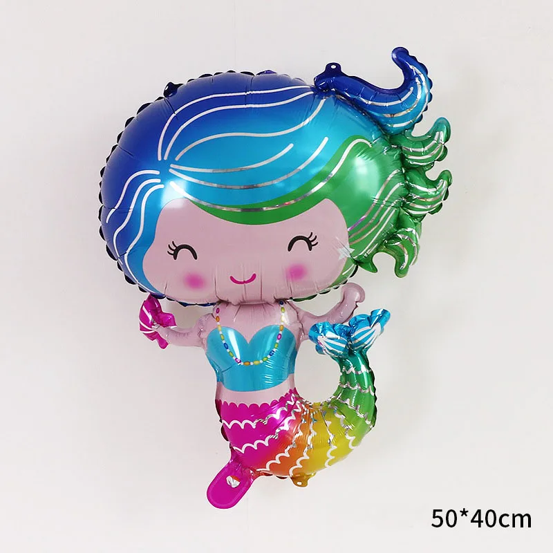 Морской Мир Рыбы Осьминог Акула фольги Воздушные шары День рождения украшения