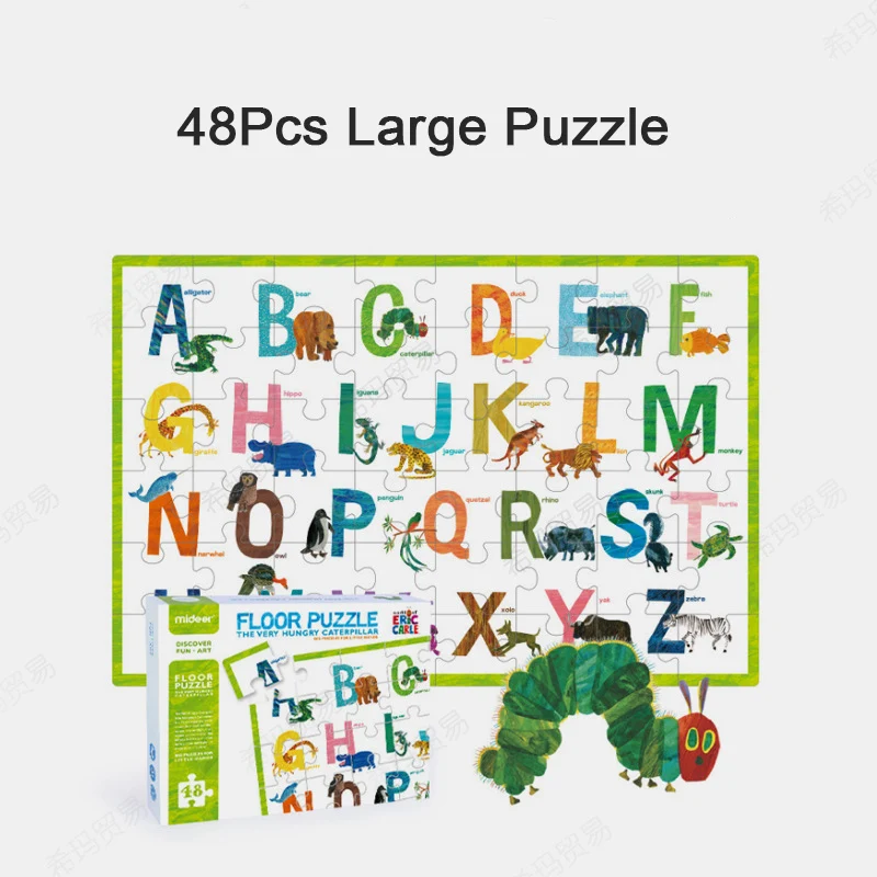 3D Детские Обучающие английские животные пазлы DIY Алфавит буквы игра Игрушки для