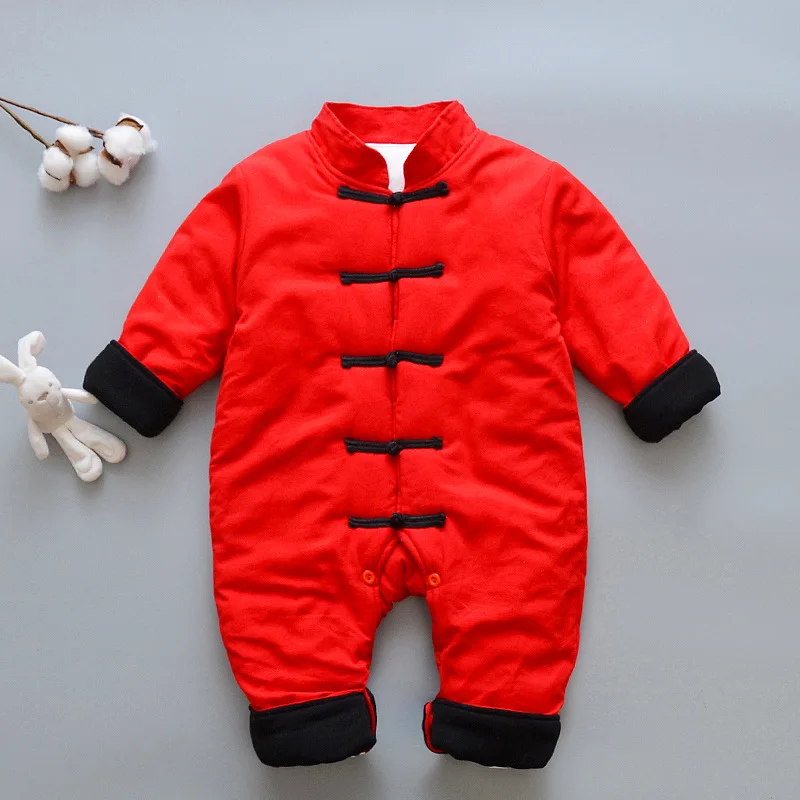 Теплый костюм для новорожденных одежда в китайском стиле Тан маленьких