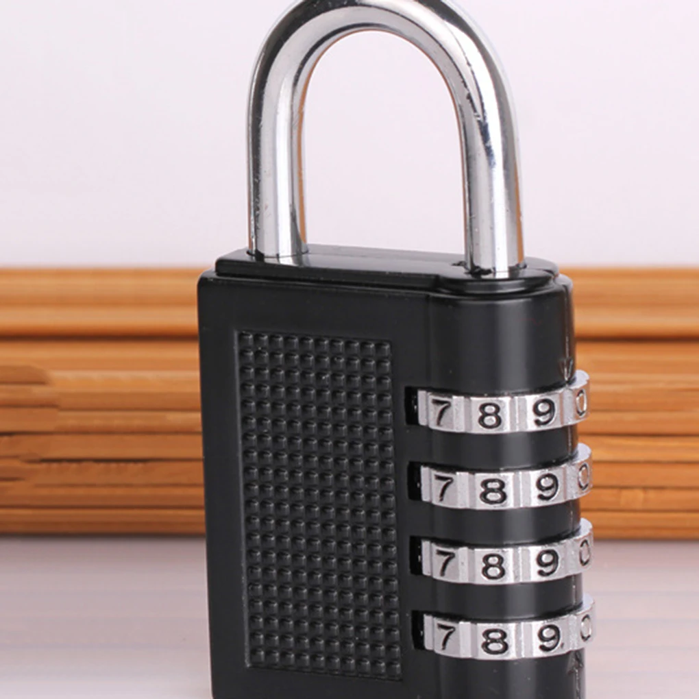 

Combination Lock 4 Digit Cabinet Door Large Metal Password Padlock Anti Rust Weatherproof Padlock Gate Outdoor Lock