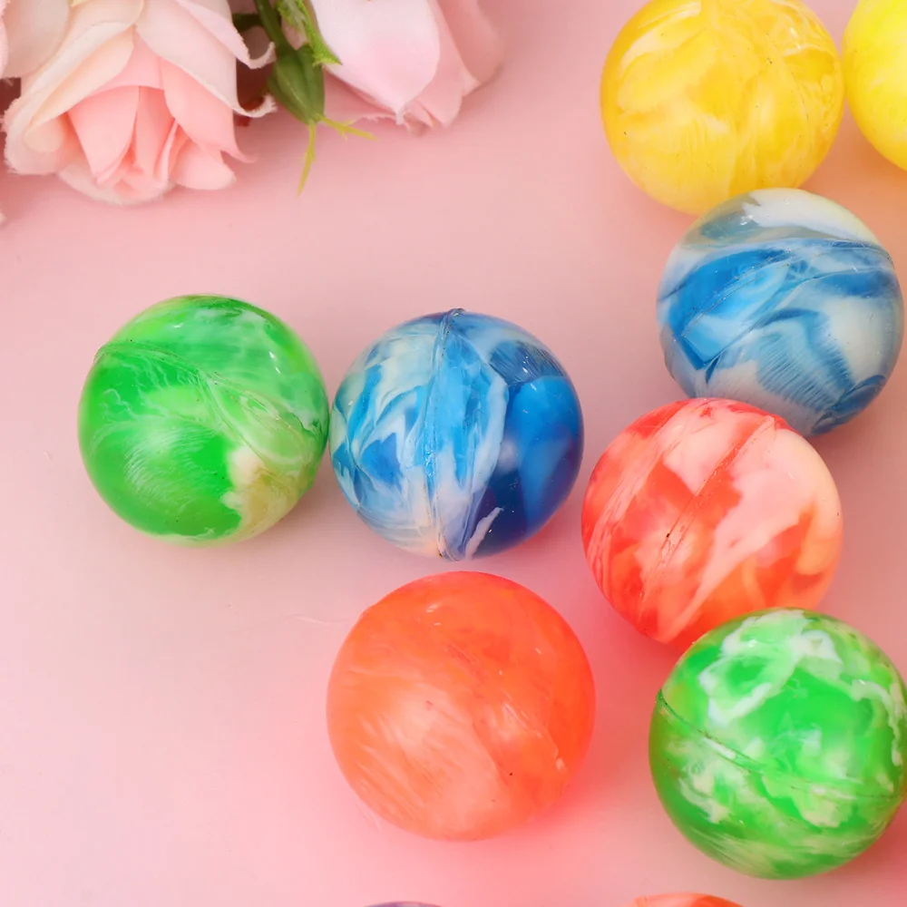 

30pcs Colorful Solid Rubber Bouncy Balls Creative Bounce Balls Kids Jumping Balls for Children Playing (Random Color)