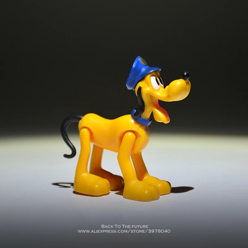 Disney Mickey Mouse sherif Pluto 7 см фигурка аниме украшение коллекция кукла мини-игрушка