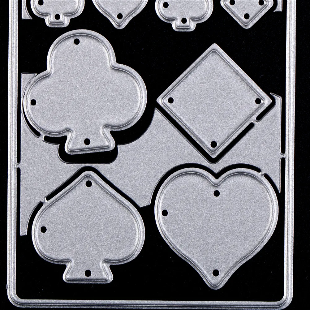 

DIY Album Cards Decoration Poker Playing Cards Cutting Dies Stencils For Scrapbooking Embossing Folder Die Cuts Template