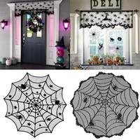 table runner halloween decoration halloween style tablecloth characteristic household items geometric spider web table runner
