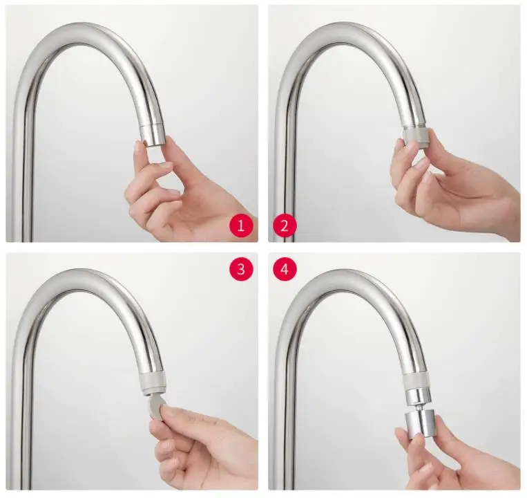 Xiaomi mijia DABAI кухонный аэратор водный диффузор Bubbler цинковый сплав водосберегающая головка фильтра кран с форсункой разъем