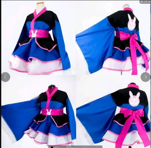 

DVA Cosplay D.VA Game OW Costume Magic Girl D.va Cosplay Dva Costume Women kimono