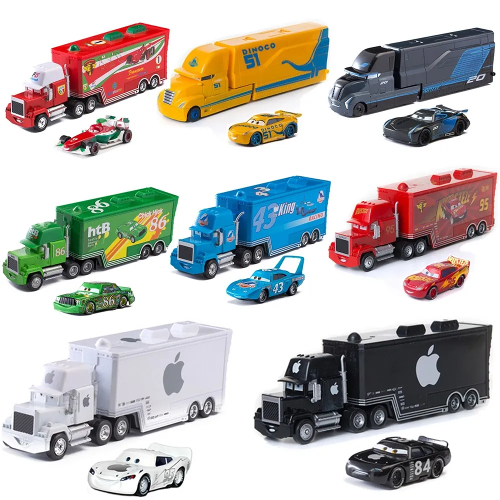 Disney Pixar тачки цыпленок Хикс Молния Маккуин дядюшка контейнеровоз 1:55 литой металл