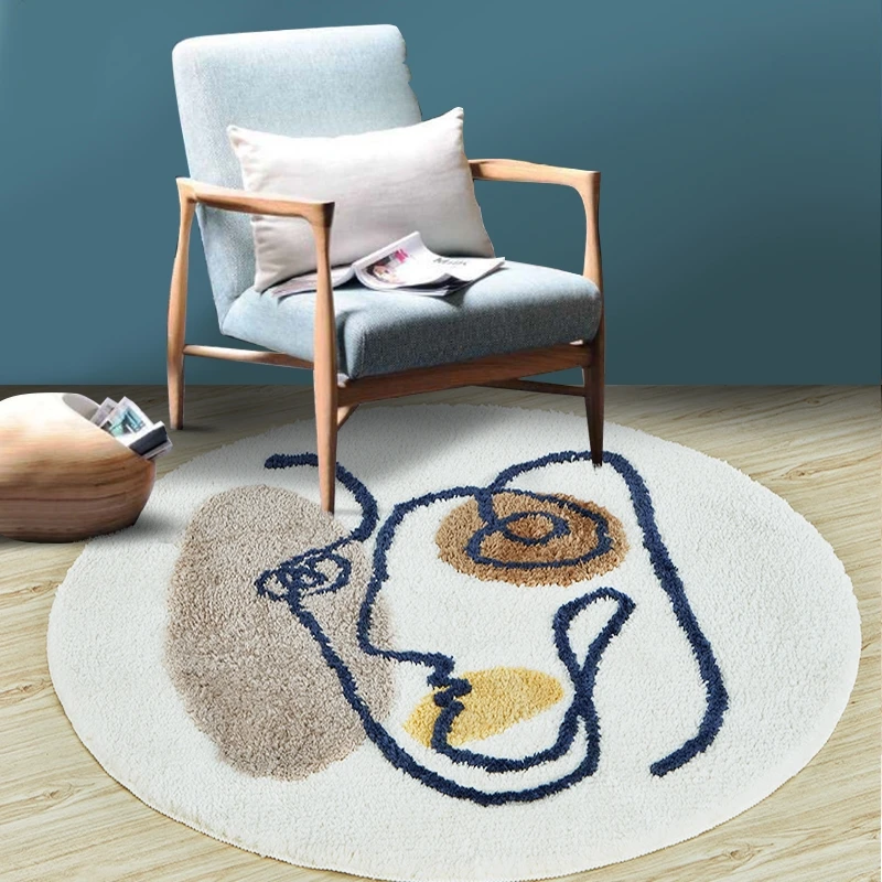 Художественный коврик с узором в стиле пост модерн домашний декоративный