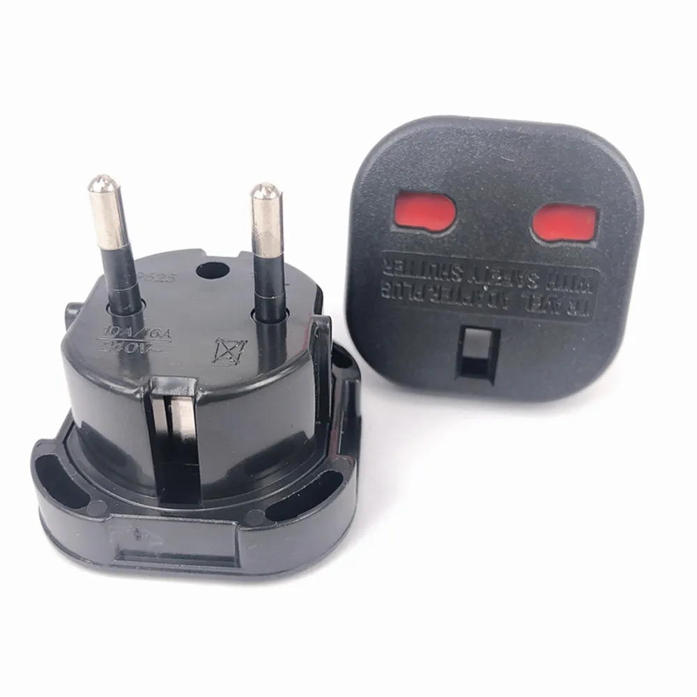 1 шт. универсальный преобразователь вилки стандарта Великобритании в ЕС 250 В