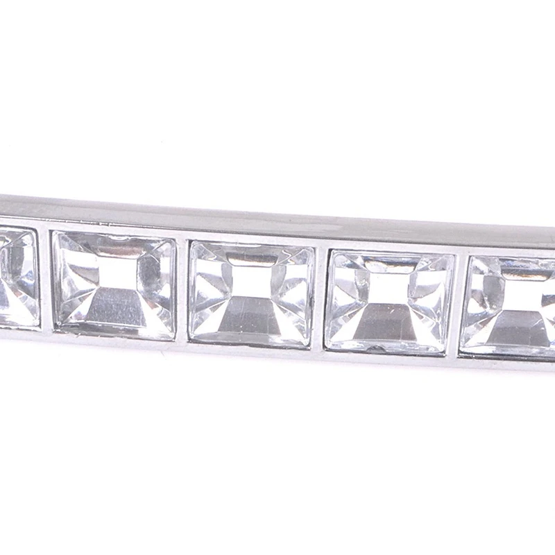 Pack Of 8 Europe Style Square Clear Crystal Rhinestone Furniture Door Wardrobe Cupboard Cabinet Drawer Pull Handle Knobs 128Mm |