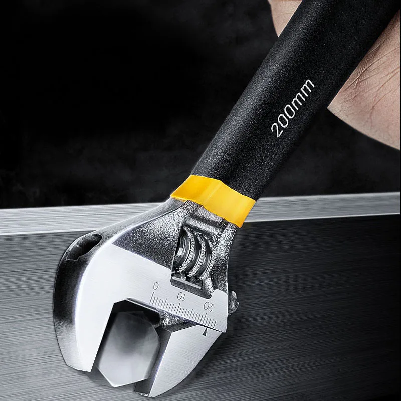 Универсальный Противоскользящий гаечный ключ регулируемый из нержавеющей стали