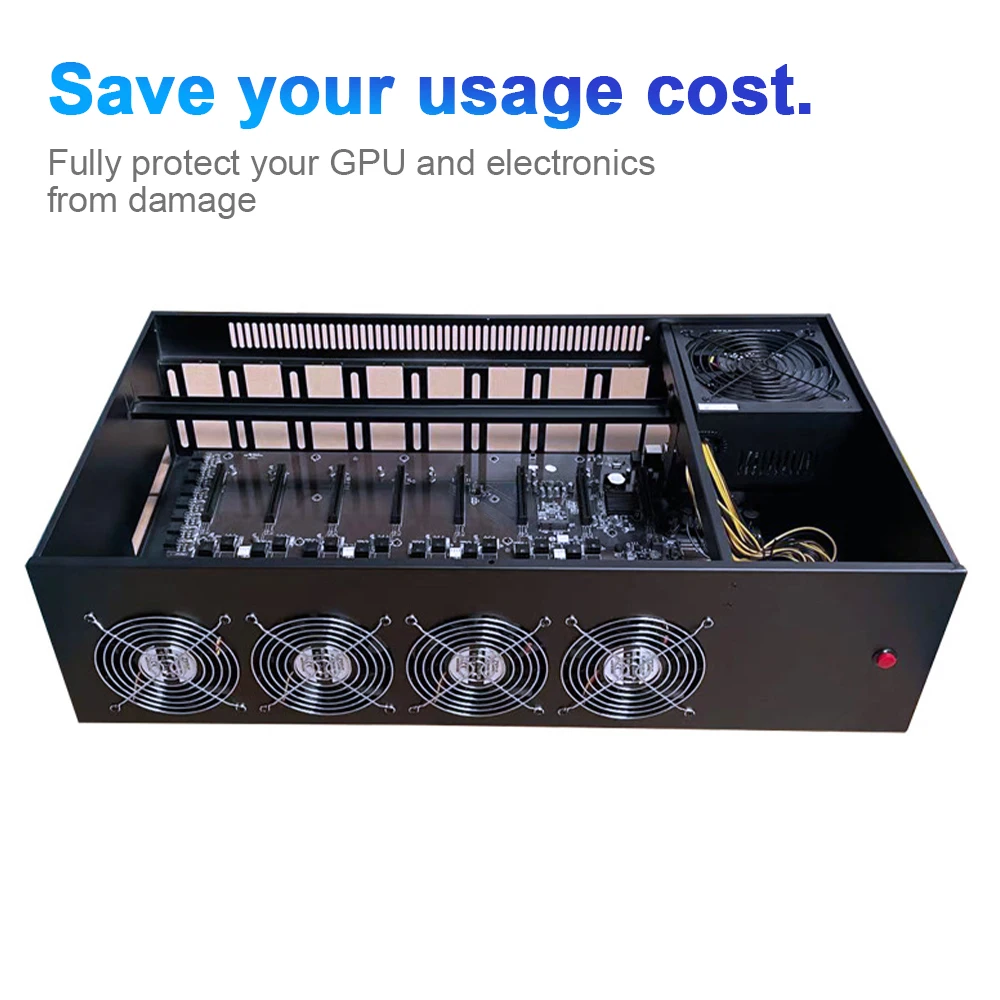 Комплект материнской платы B75 для майнинга с 8 графическими картами 4 Гб DDR3 G1620 ЦП