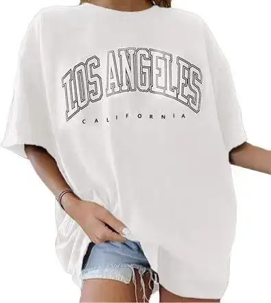 Лос Анджелеса на каждый день большеразмерная футболка модные футболки с