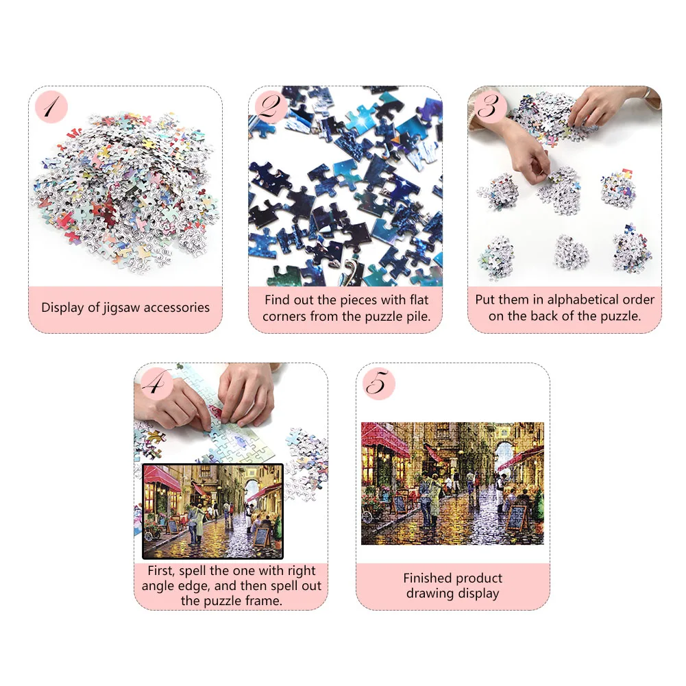 

1000pcs Paper Forest Puzzle Adult Creative Toy Puzzles Christmas Gift for Children Mini Tubes Stress Relief Jigsaw