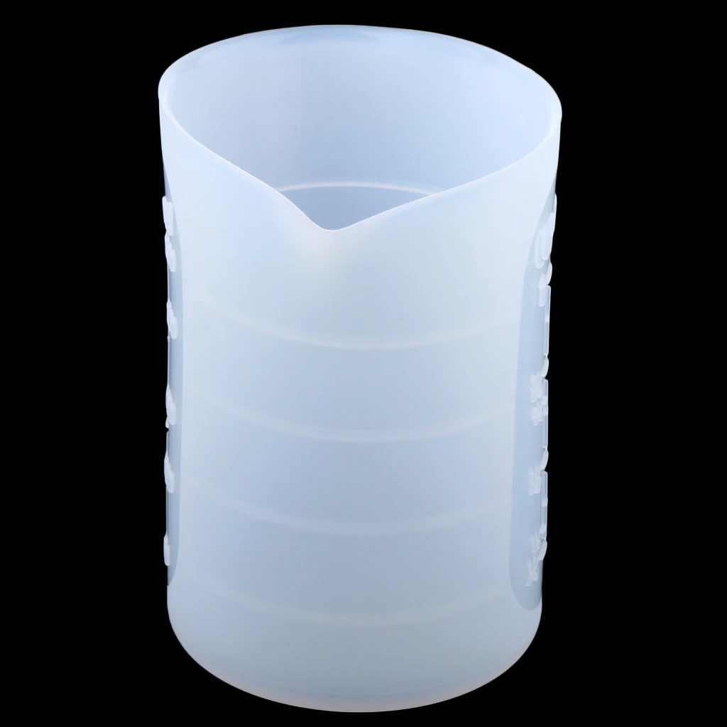 250 мл силиконовые многоразовые измерительные чашки для смешивания жидкая