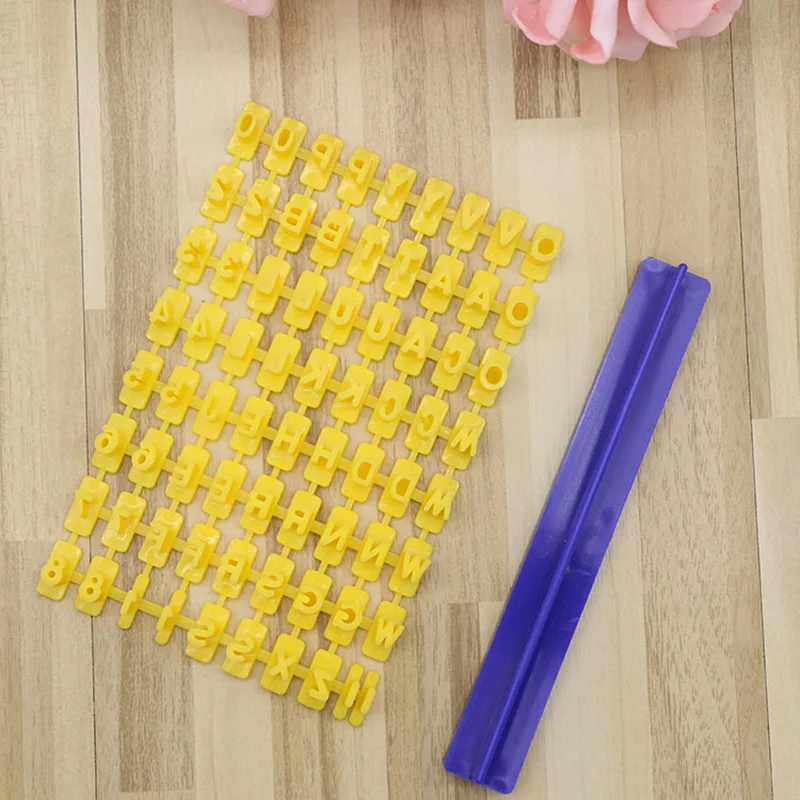 

Kitchen Accessories Home Large Fondant Plastic Alphabet Letter Number Mold Cake Decorating Tools Set Baking Cookie Cutter