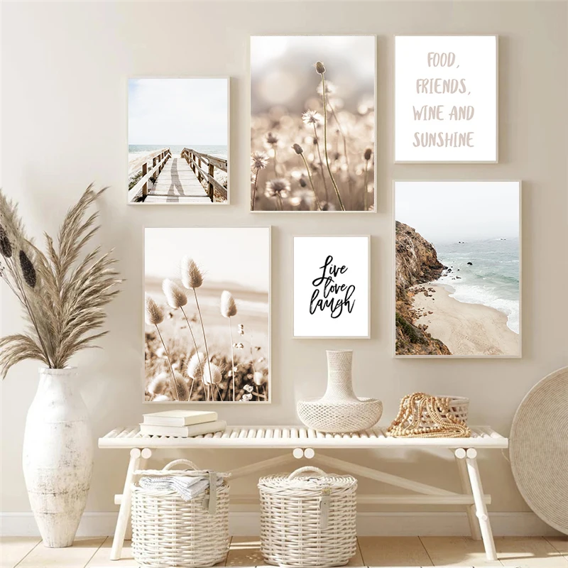 Картина на холсте в скандинавском стиле