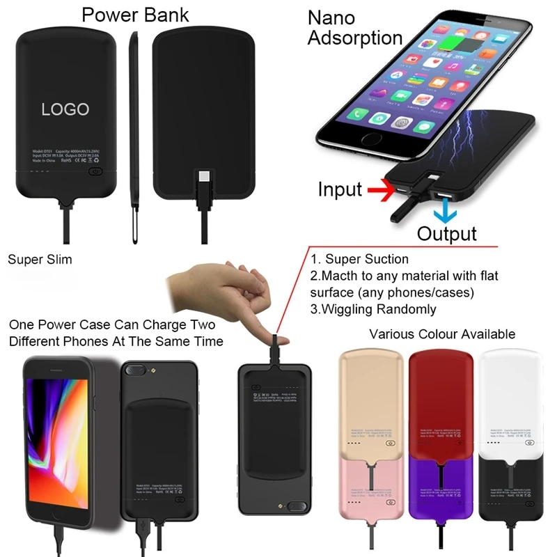 Чехол для samsung, huawei, xiaomi, htc, Nokia, lg, чехол, зарядное устройство для micro USB, android, смартфон, внешний аккумулятор, чехлы