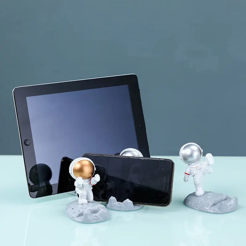 for iphone and android smartphone stand creative astronaut holder ornaments design home office accessories cell phone holder free global shipping