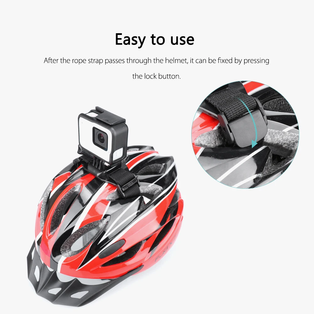 Регулируемый ремень для велосипедного шлема Vamson Go Pro головы Hero 7/6/5/4