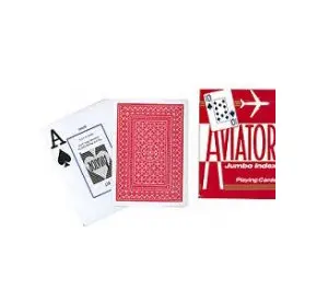 Игральные карты Aviator Jumbo Index (USPCC 54 карты) | Спорт и
