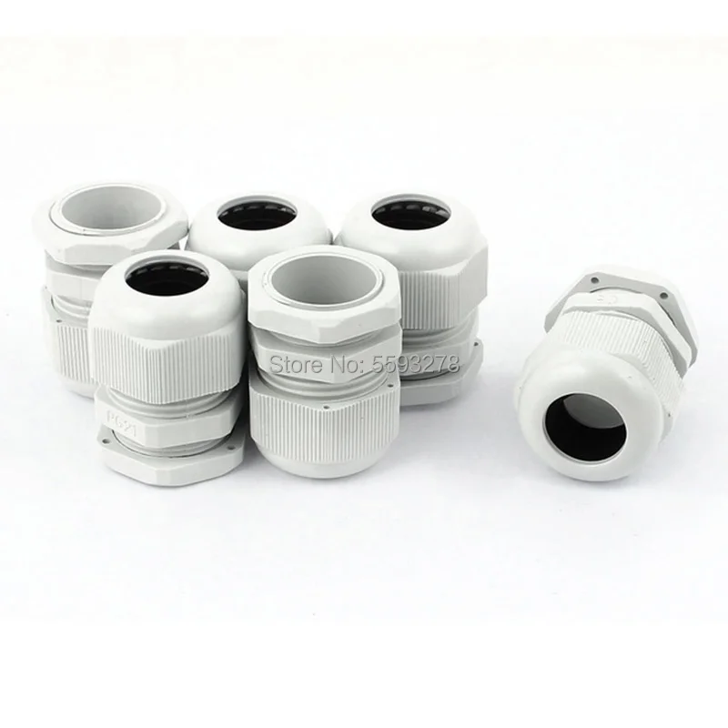 20 шт./лот PG21 черно-белые пластиковые нейлоновые Водонепроницаемые кабельные