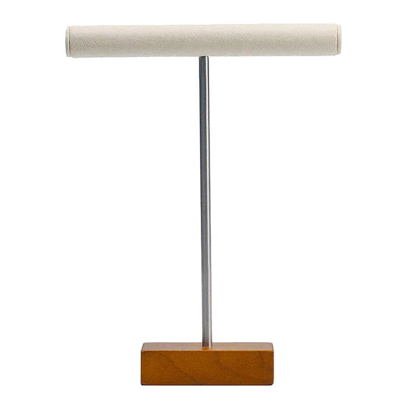 

Solid Wood Jewelry Display T-Shape Watch Necklace Bracelet Display Jewelry Storage Organizer Display Props