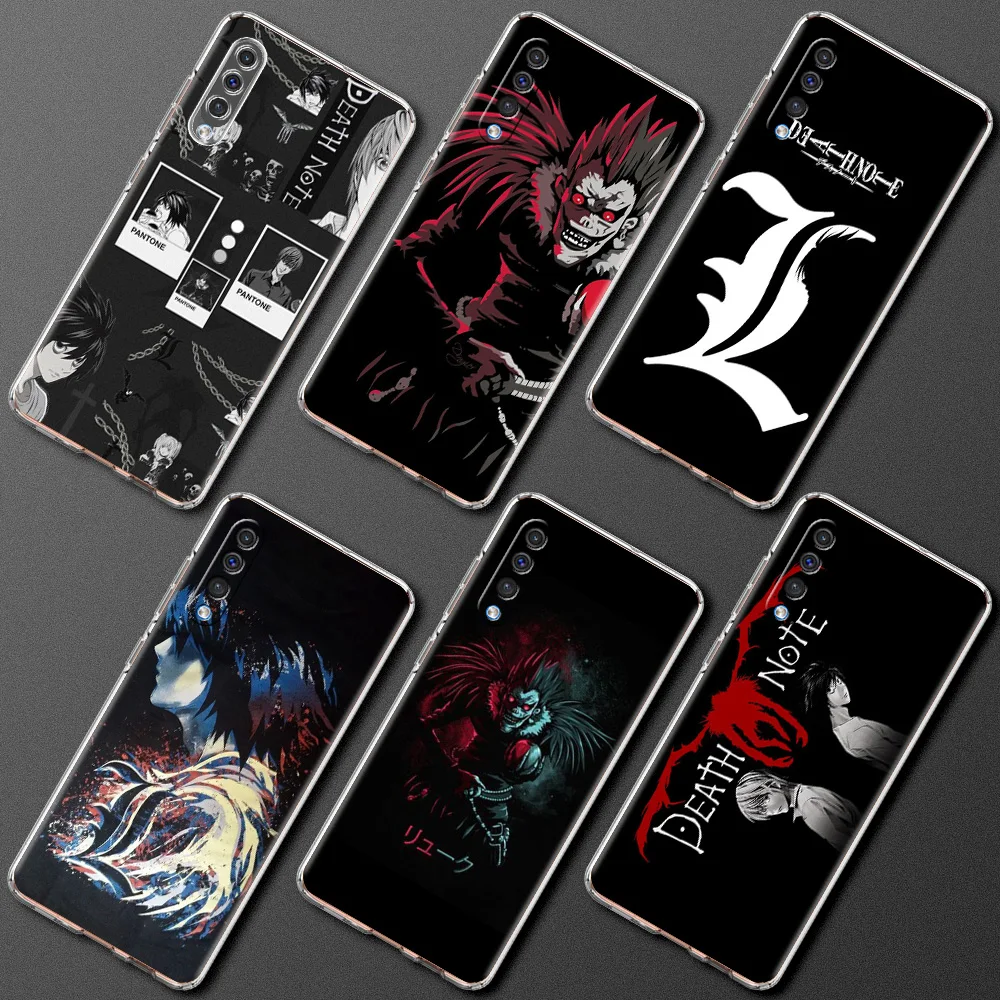 

Death Note Ryuk Kira Soft Transparent Phone Case for Samsung Galaxy A12 A32 A52 A50 A70 A10 A10S A20 A30 A40 4G Luxury Cover TPU