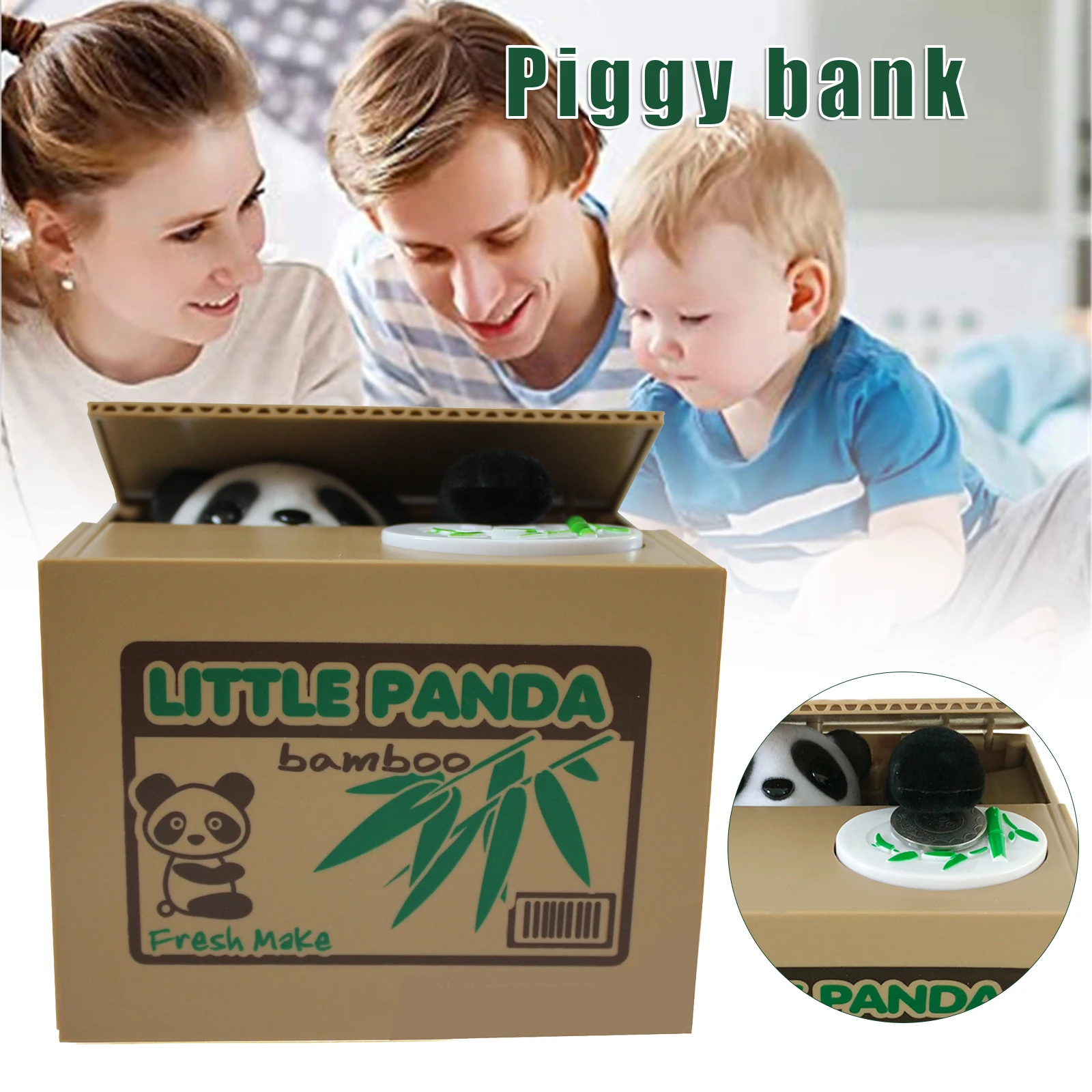 

Christmas Gifts Panda Stealing Money Bank Kids Piggy Bank Toy Coin Bank For Money Saving Копилка Tirelire