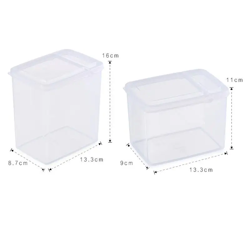 

1.2L Kitchen Food Crisper Food Container Box Storage Box Holder