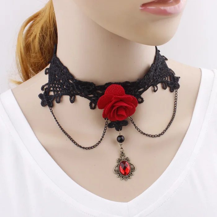 

2019 new fashion lace detachable collar clavicle necklace diy