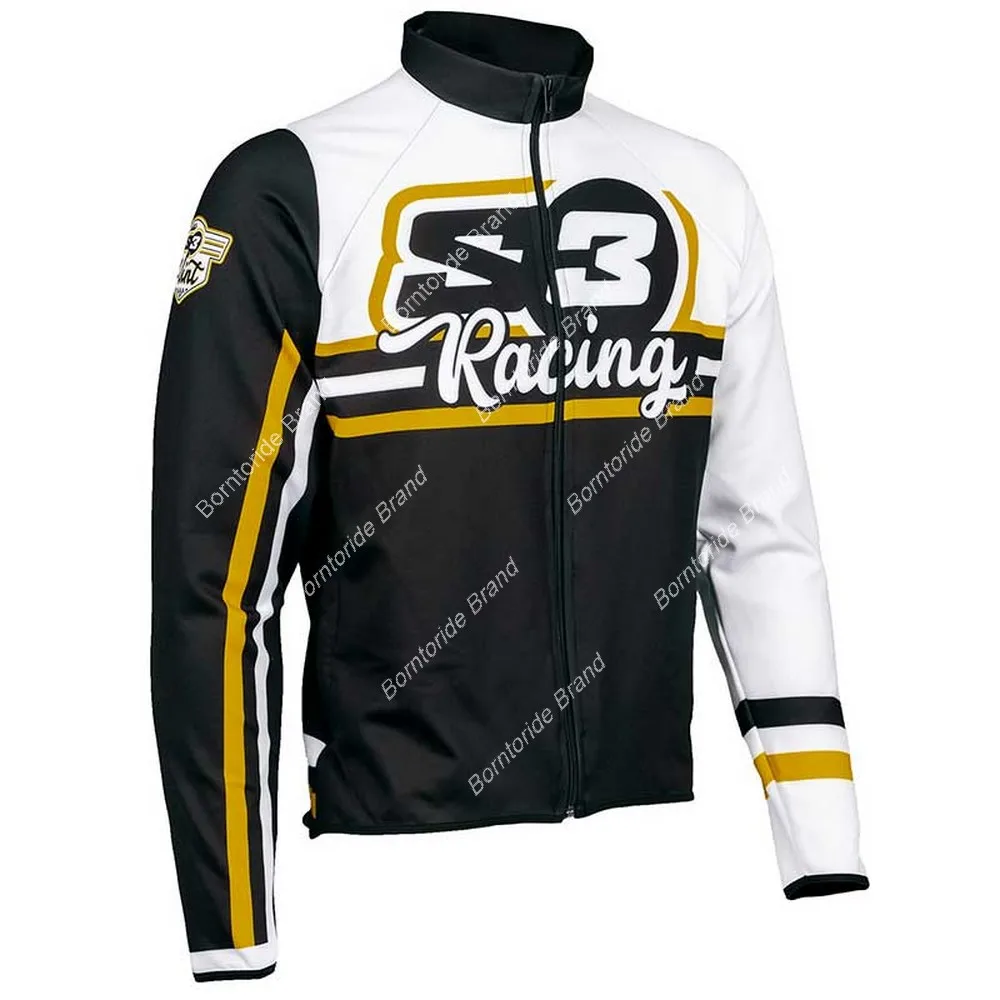 Зимняя Теплая Флисовая велосипедная куртка одежда для горного и шоссейного