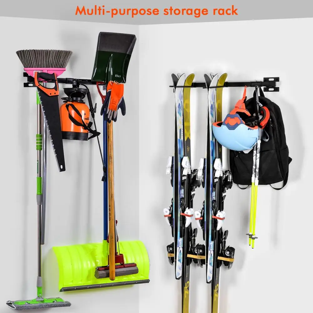 

2pcs/lot Ski Snowboard Wall Storage Rack Wall Mount Ski Snowboard Storage Rack for Home Garage